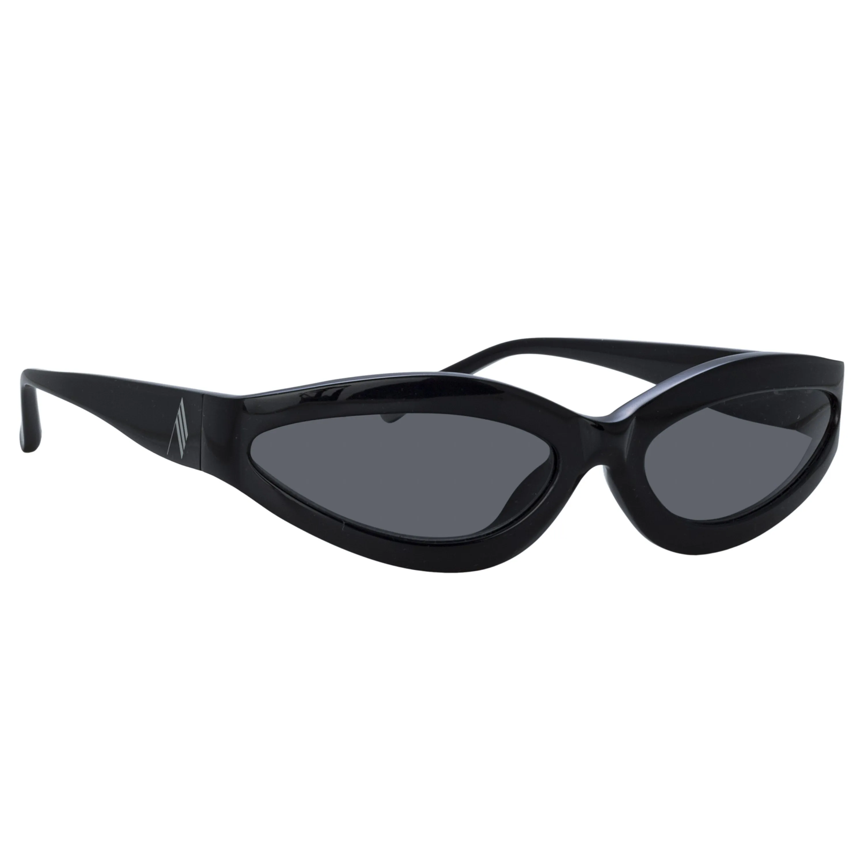 Agnes Wrap Sunglasses in Black sold by Linda Farrow product image thumbnail 3