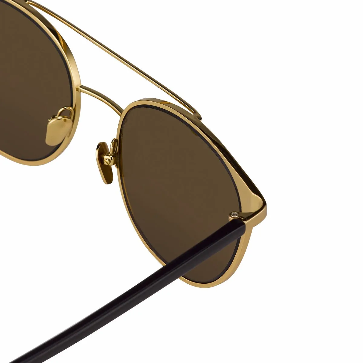 Linda Farrow 421 C5 Browline Sunglasses sold by Linda Farrow product image thumbnail 4