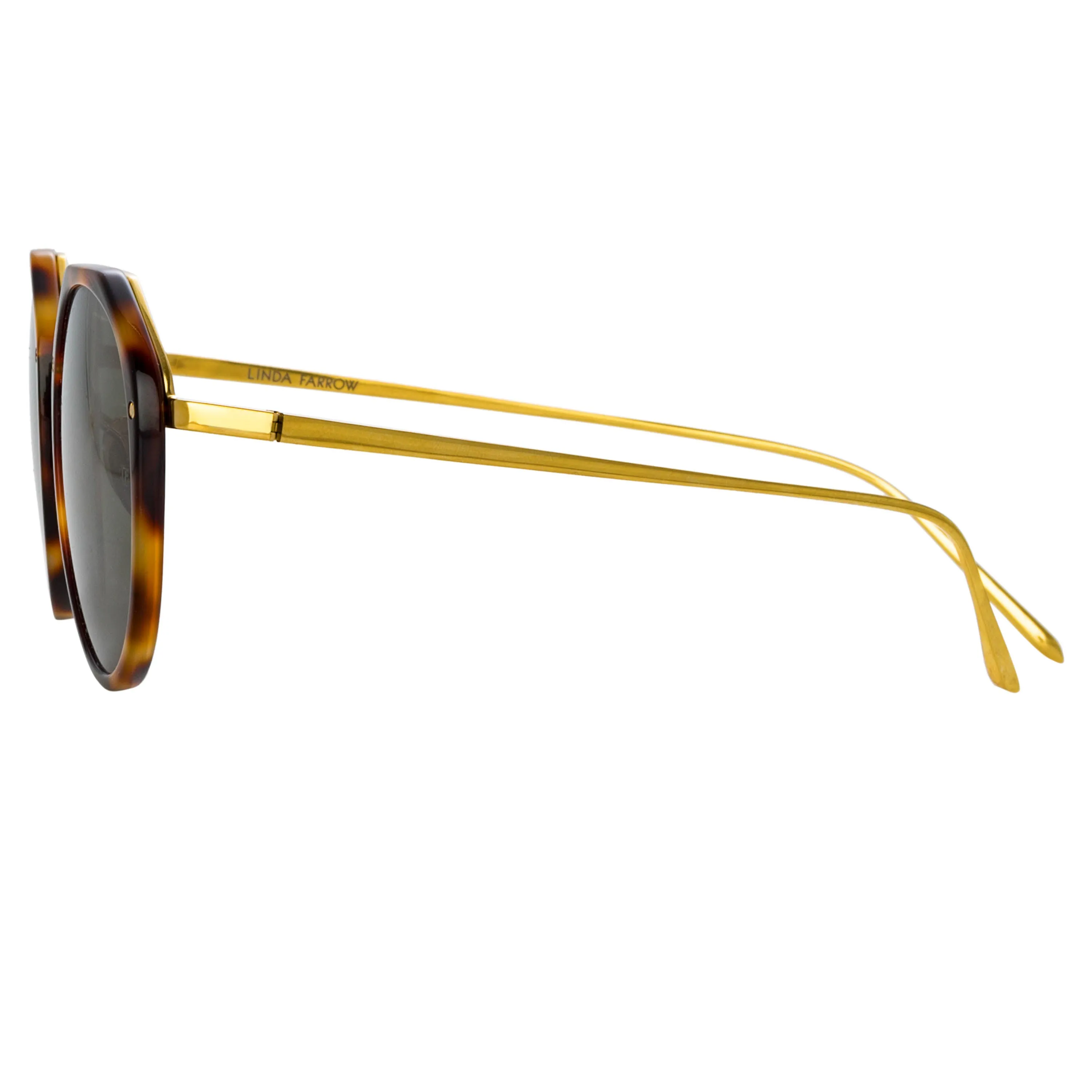 Reynolds Angular Sunglasses in Tortoiseshell sold by Linda Farrow product image thumbnail 4