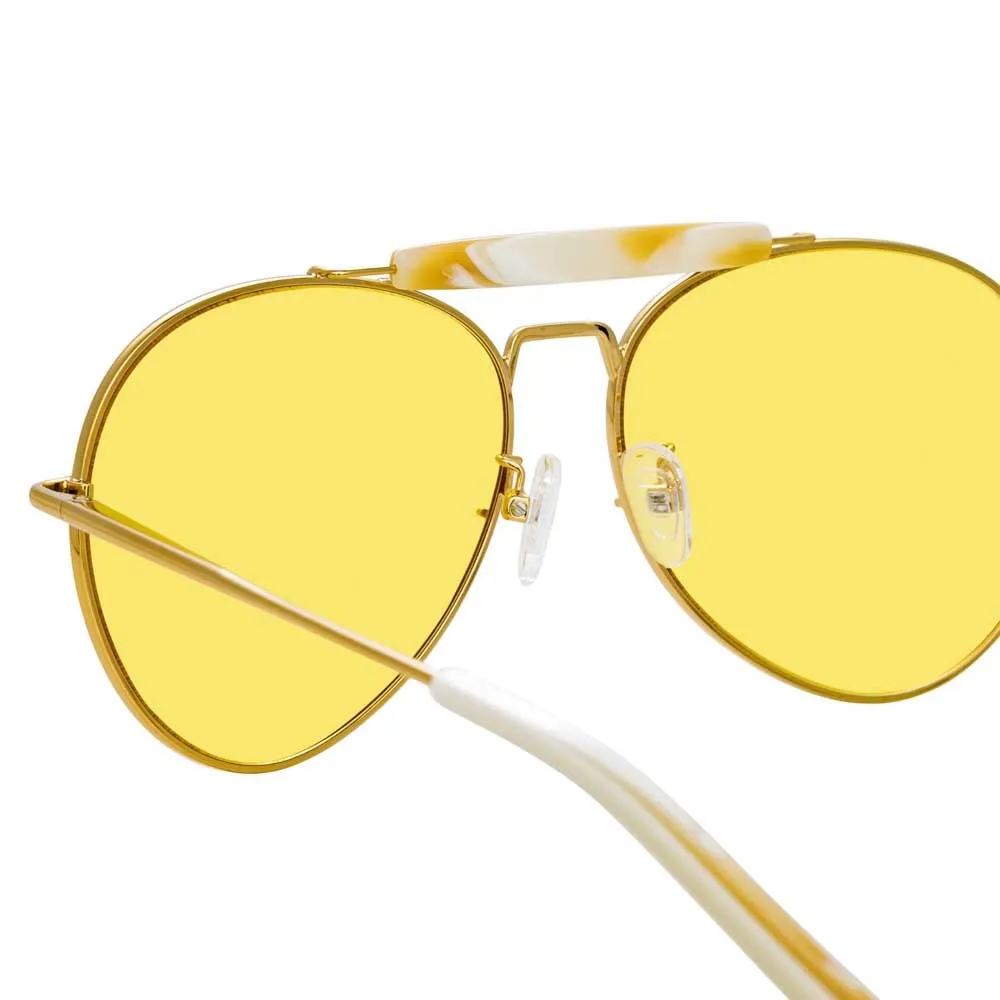 Dries Van Noten 187 C2 Aviator Sunglasses sold by Linda Farrow product image thumbnail 4