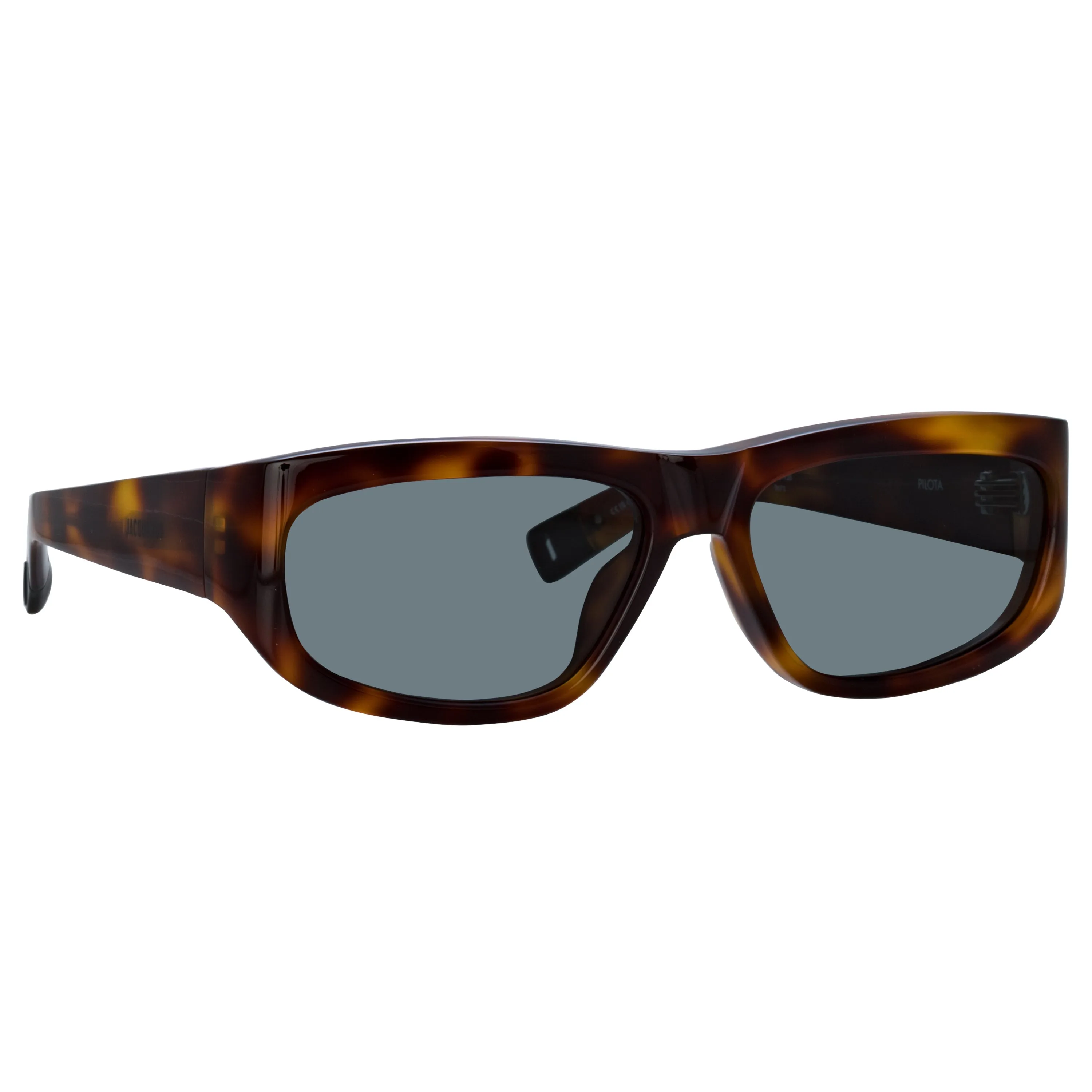 Pilota D-Frame Sunglasses in Tortoiseshell by Jacquemus sold by Linda Farrow