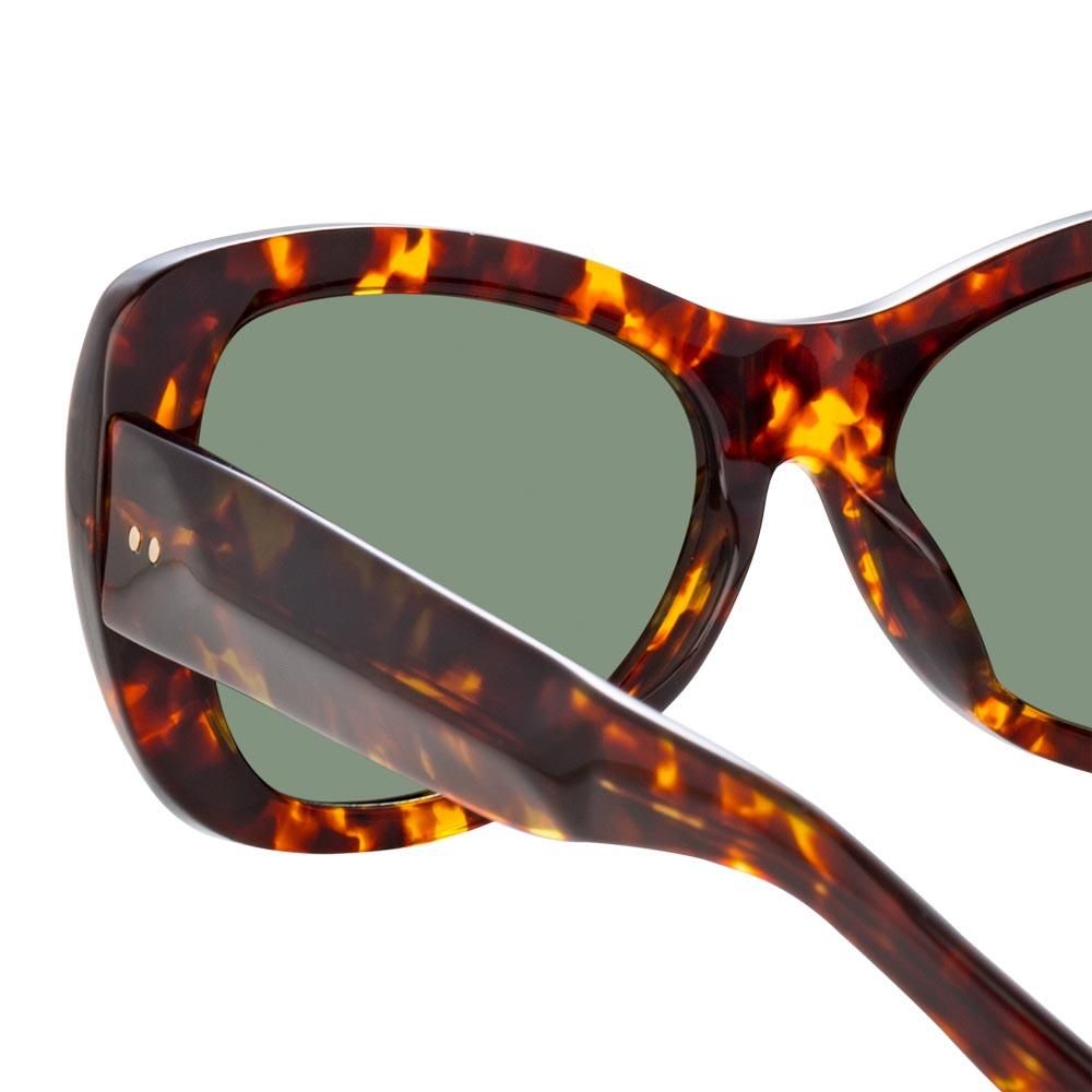 Dries Van Noten 195 Round Sunglasses in Tortoiseshell sold by Linda Farrow product image thumbnail 4