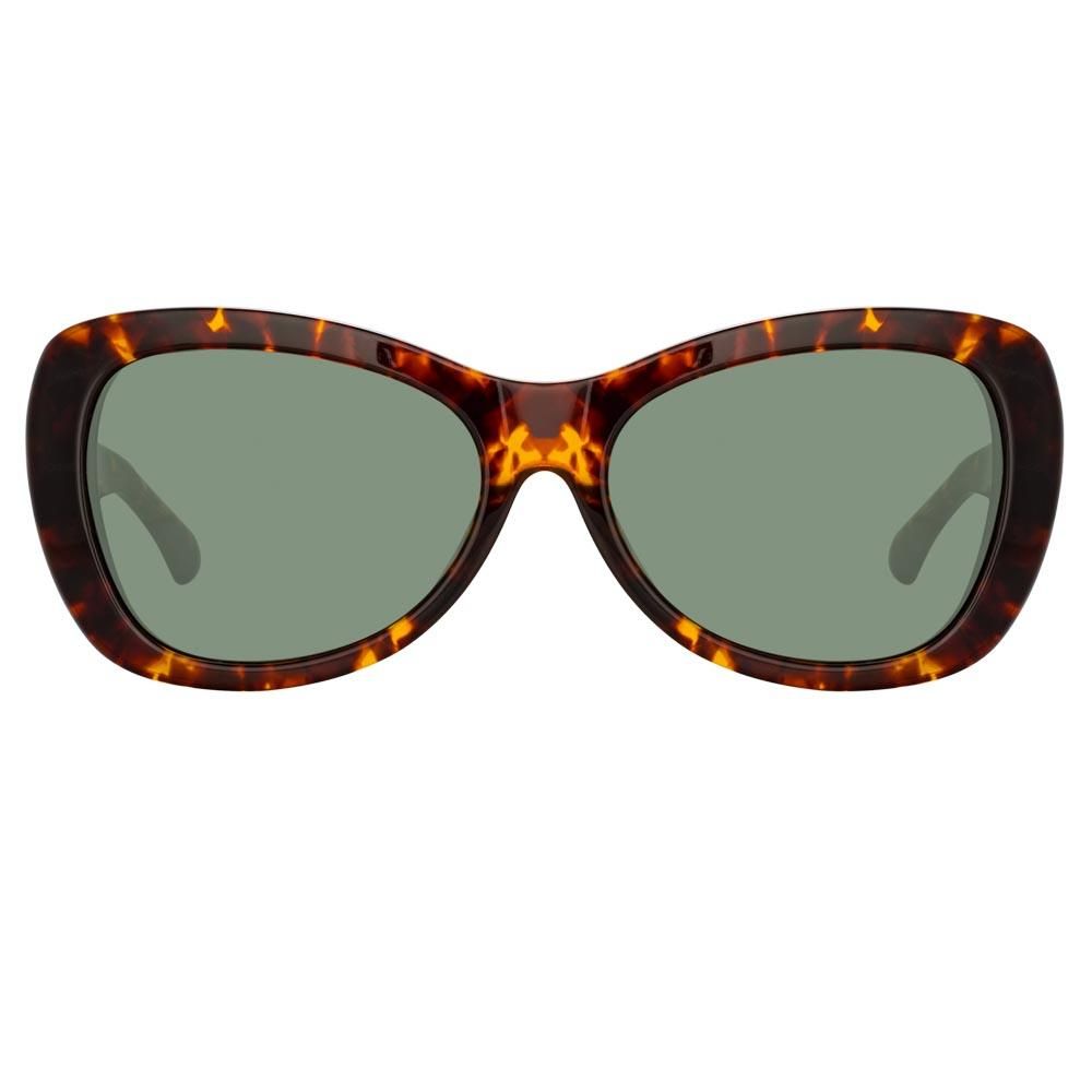 Dries Van Noten 195 Round Sunglasses in Tortoiseshell sold by Linda Farrow