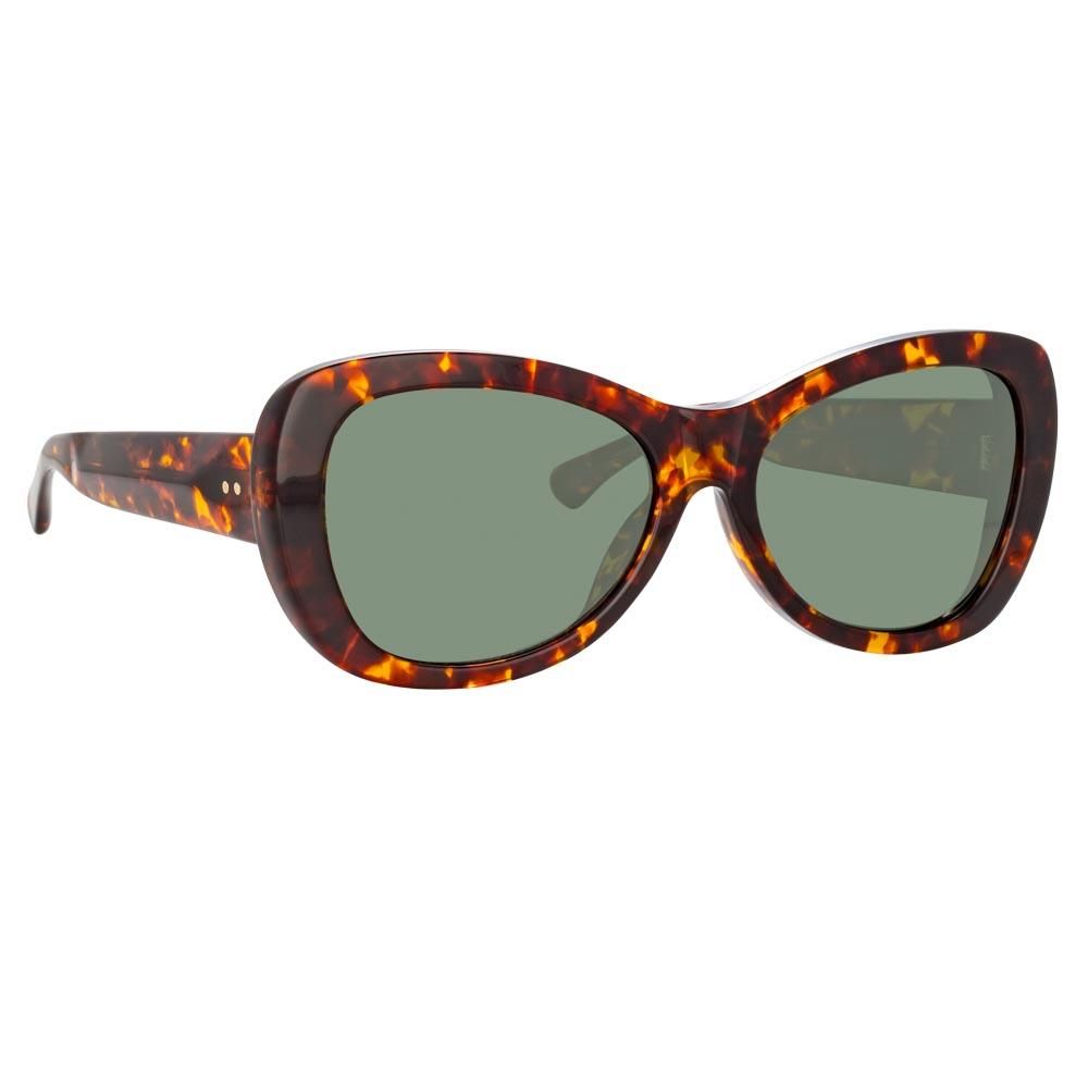 Dries Van Noten 195 Round Sunglasses in Tortoiseshell sold by Linda Farrow product image thumbnail 2