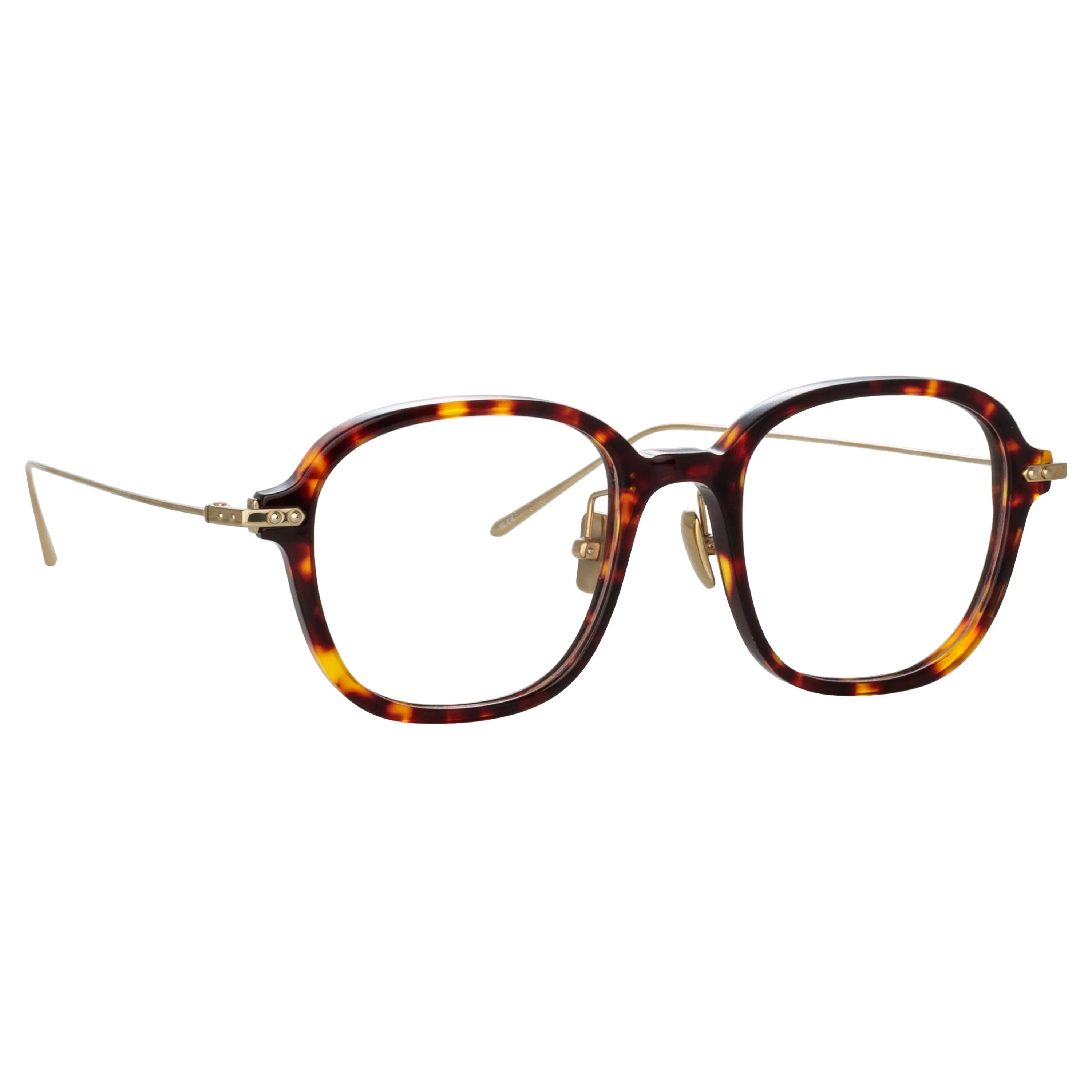 Lane Square Optical Frame in Tortoiseshell (Asian Fit) sold by Linda Farrow product image thumbnail 4