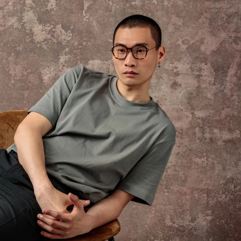 Lane Square Optical Frame in Tortoiseshell (Asian Fit) sold by Linda Farrow