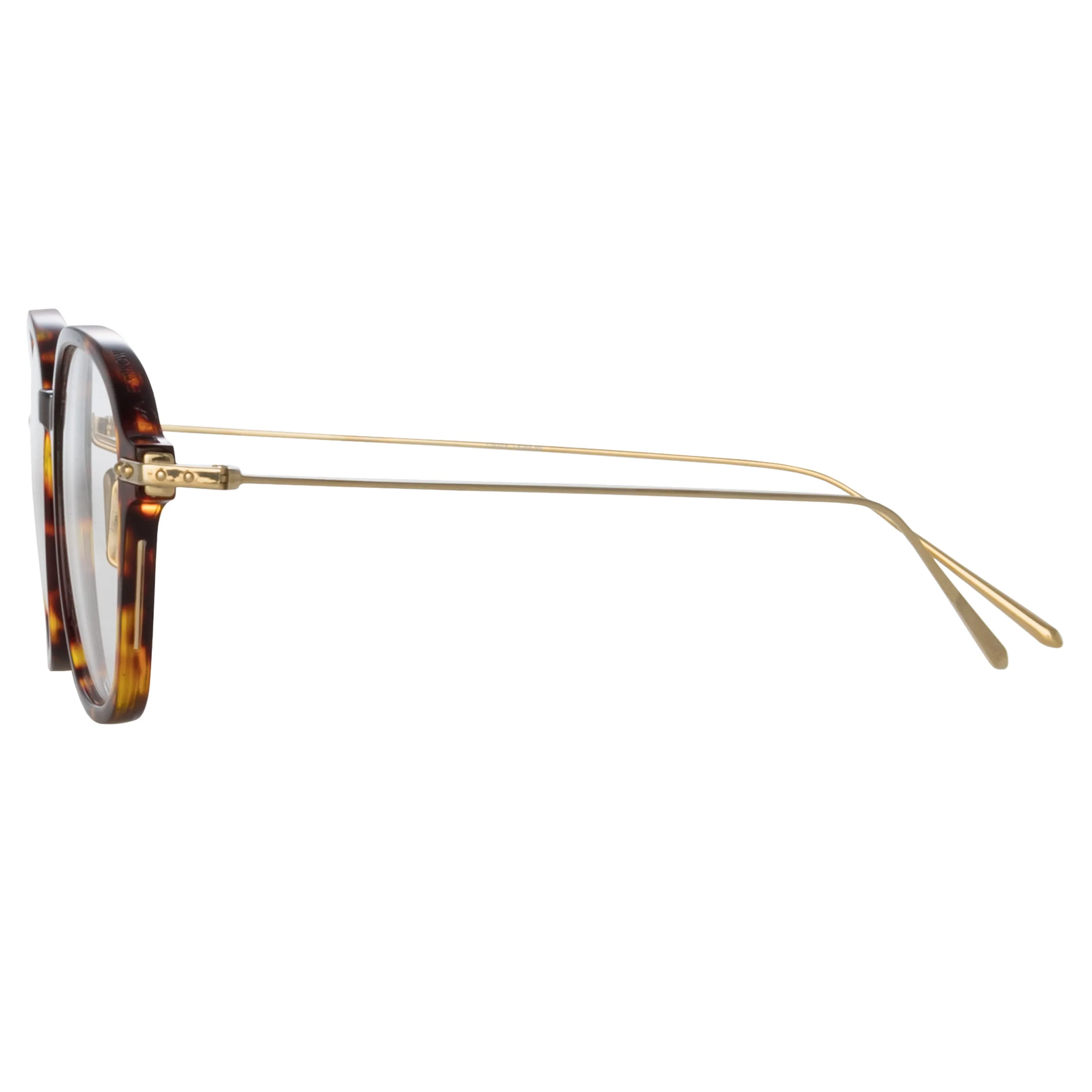 Lane Square Optical Frame in Tortoiseshell (Asian Fit) sold by Linda Farrow product image thumbnail 5