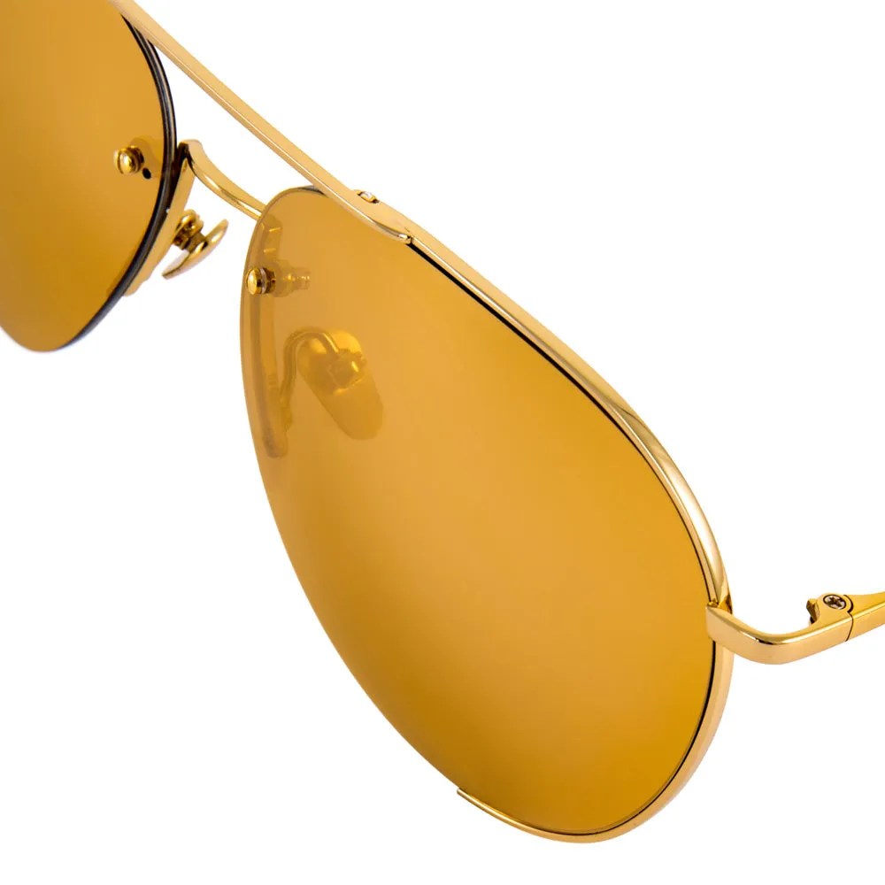 Linda Farrow 624 C1 Aviator Sunglasses sold by Linda Farrow product image thumbnail 4