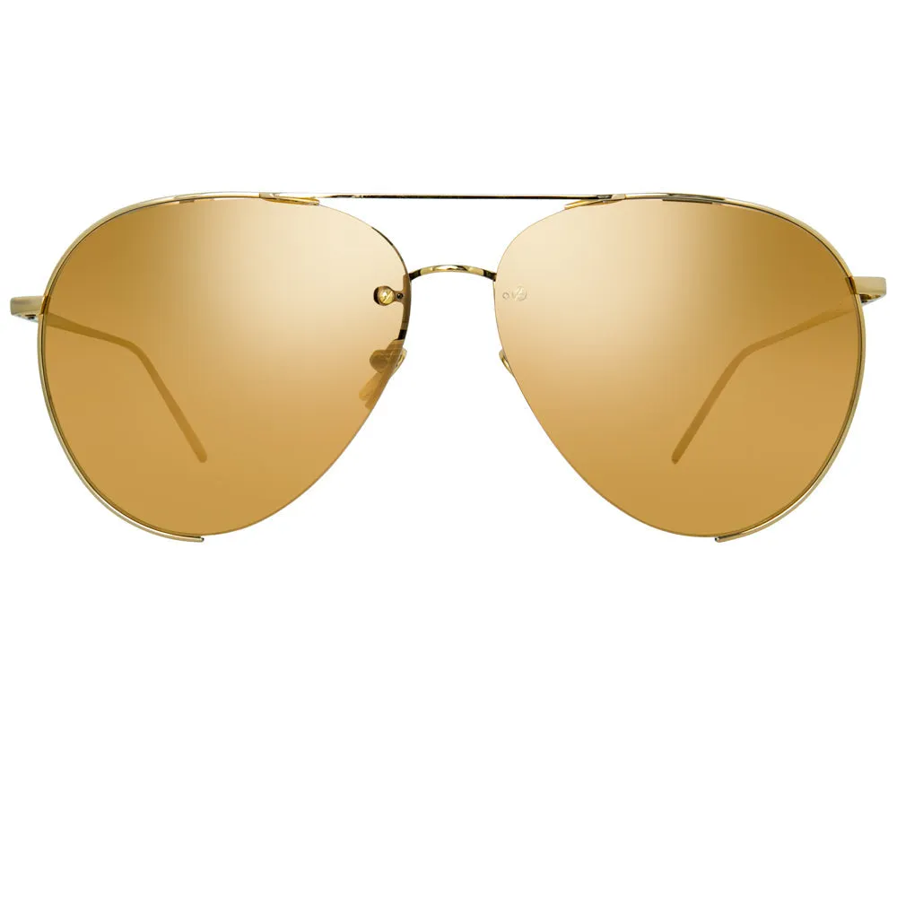 Linda Farrow 624 C1 Aviator Sunglasses sold by Linda Farrow product image thumbnail 2