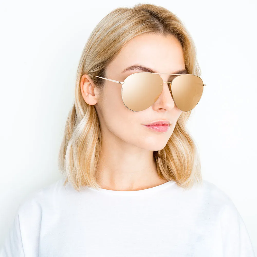 Linda Farrow 624 C1 Aviator Sunglasses sold by Linda Farrow product image thumbnail 5