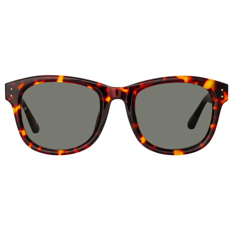 Edson Optical Sunglasses in Tortoiseshell sold by Linda Farrow