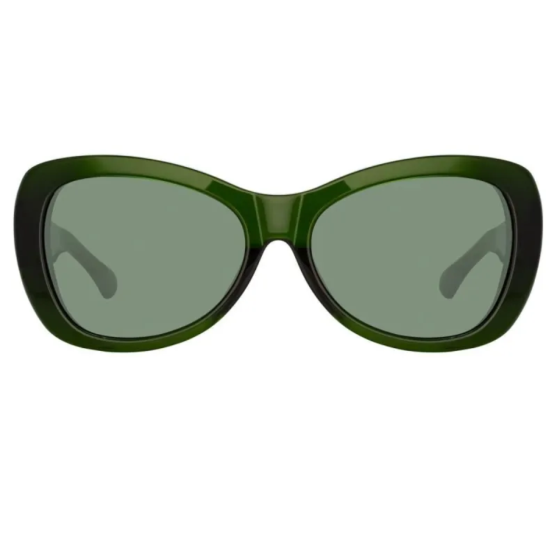 Dries Van Noten 195 Round Sunglasses in Green made by Dries Van Noten
