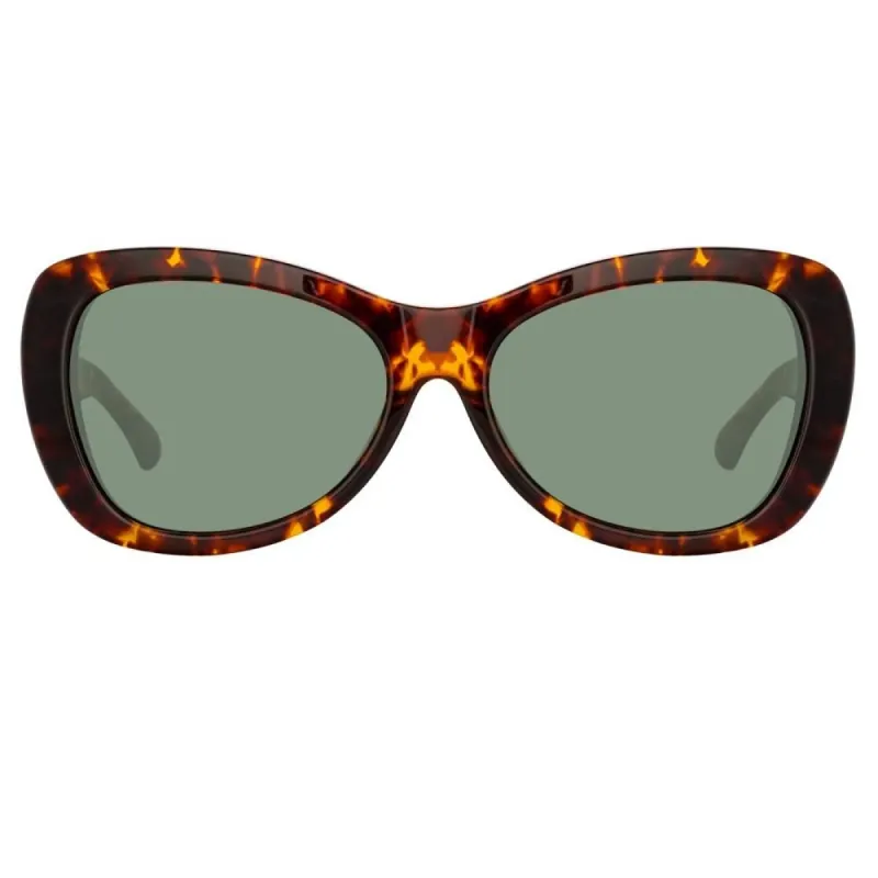 Dries Van Noten 195 Round Sunglasses in Tortoiseshell made by Dries Van Noten