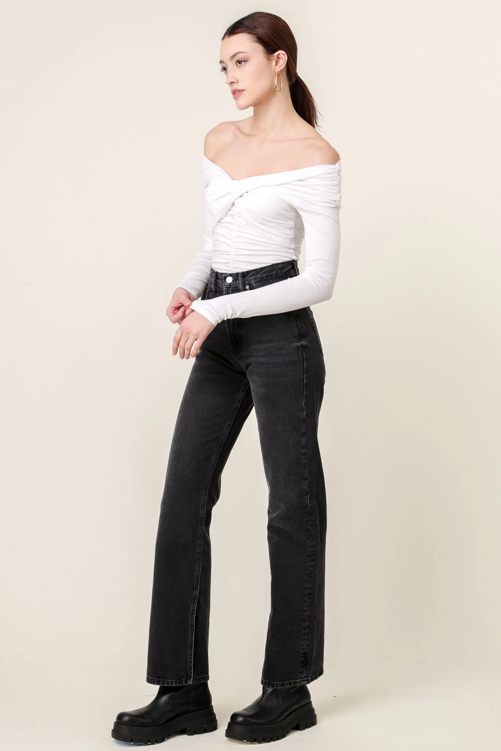 JESSA OFF SHOULDER TOP sold by Line & Dot product image thumbnail 3