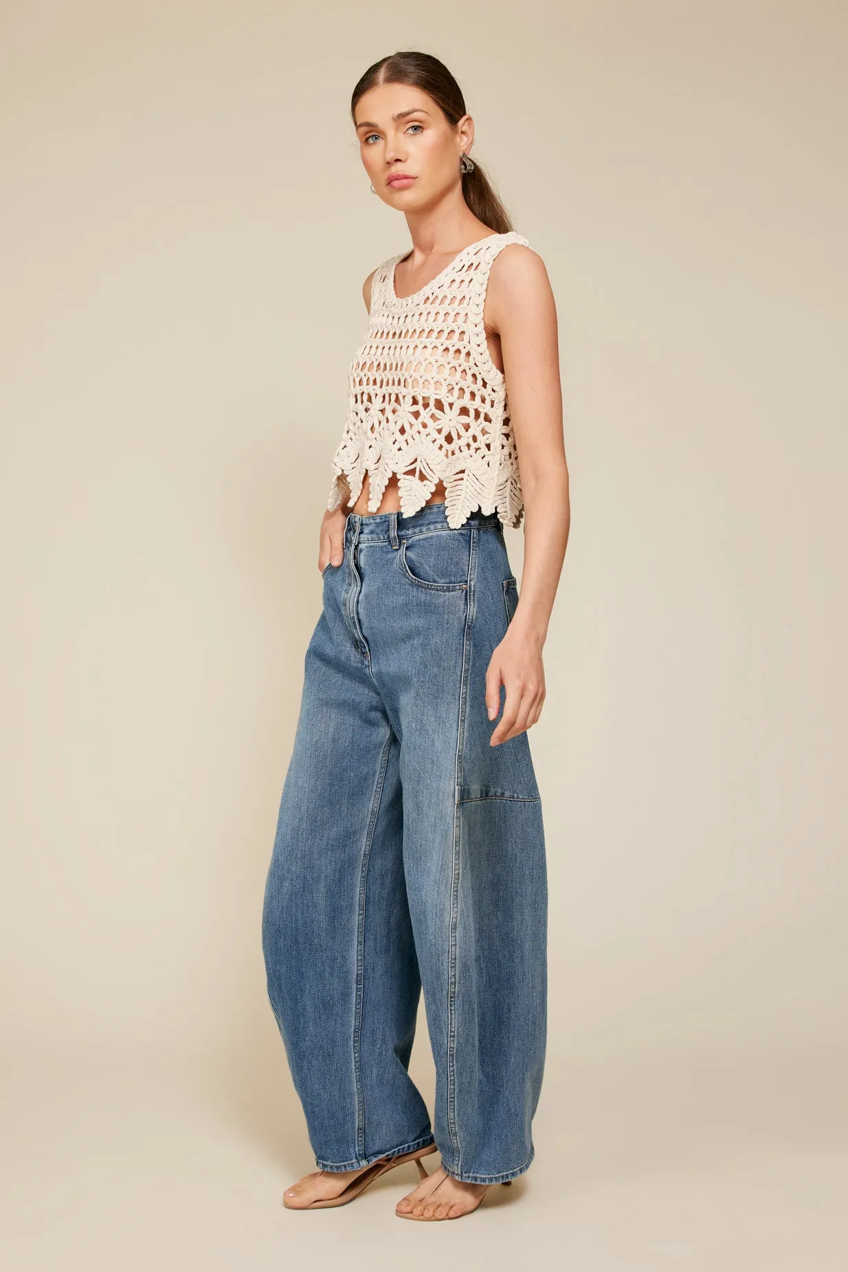 KATO CROCHET TOP sold by Line & Dot product image thumbnail 4