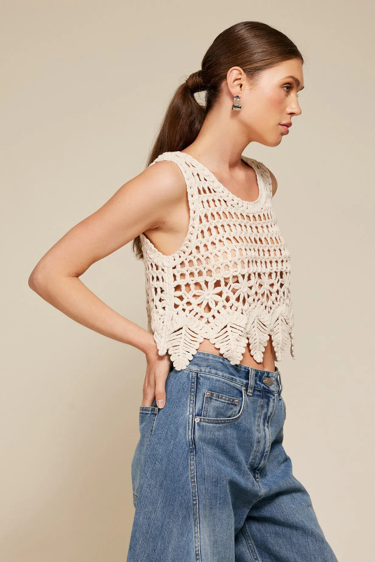 KATO CROCHET TOP sold by Line & Dot product image thumbnail 5
