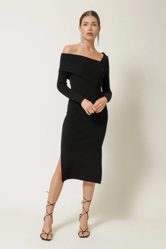 SYLVIE MIDI SWEATER DRESS sold by Line & Dot