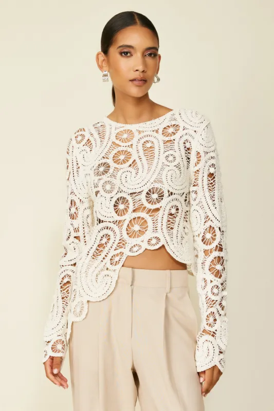 BAJA CROCHET TOP sold by Line & Dot