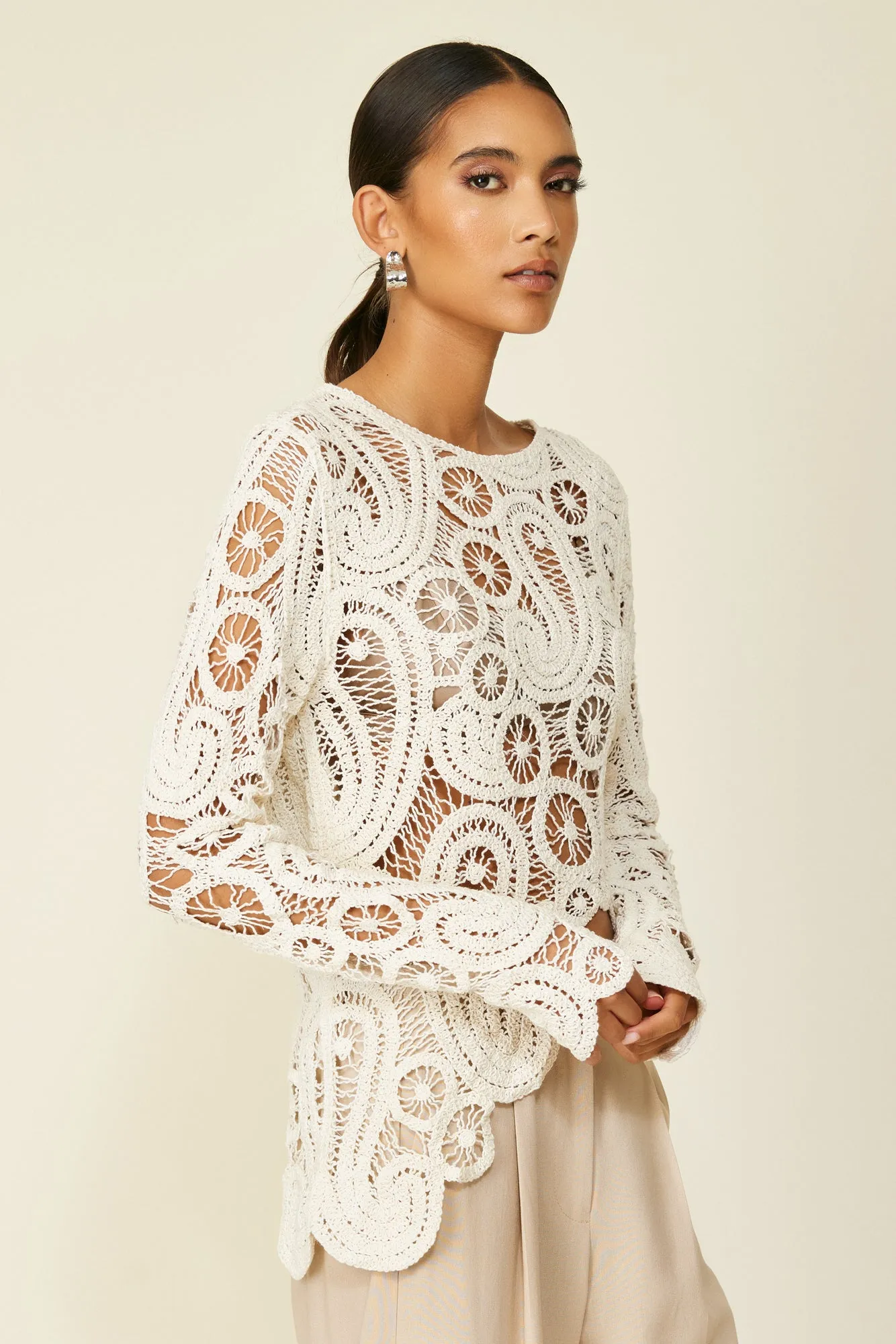 BAJA CROCHET TOP sold by Line & Dot product image thumbnail 3