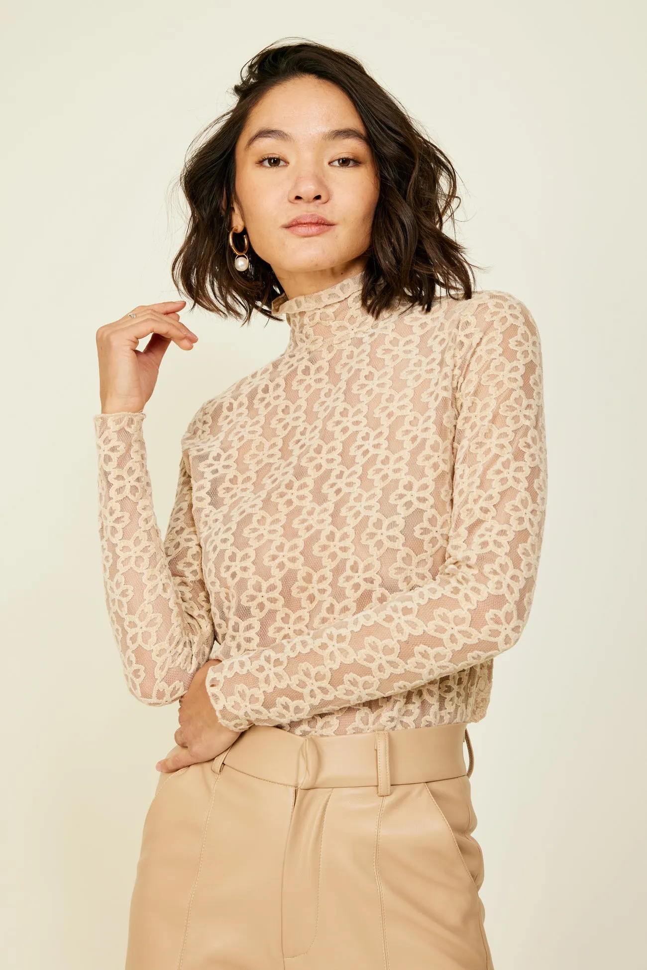 Crossroads Lace Top sold by Line & Dot