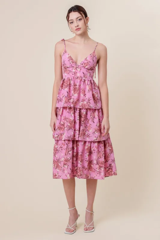 BLOOM MIDI DRESS sold by Line & Dot