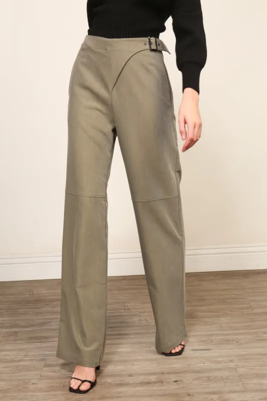 ALEXIS PANT WITH BUCKLE DETAIL sold by Line & Dot