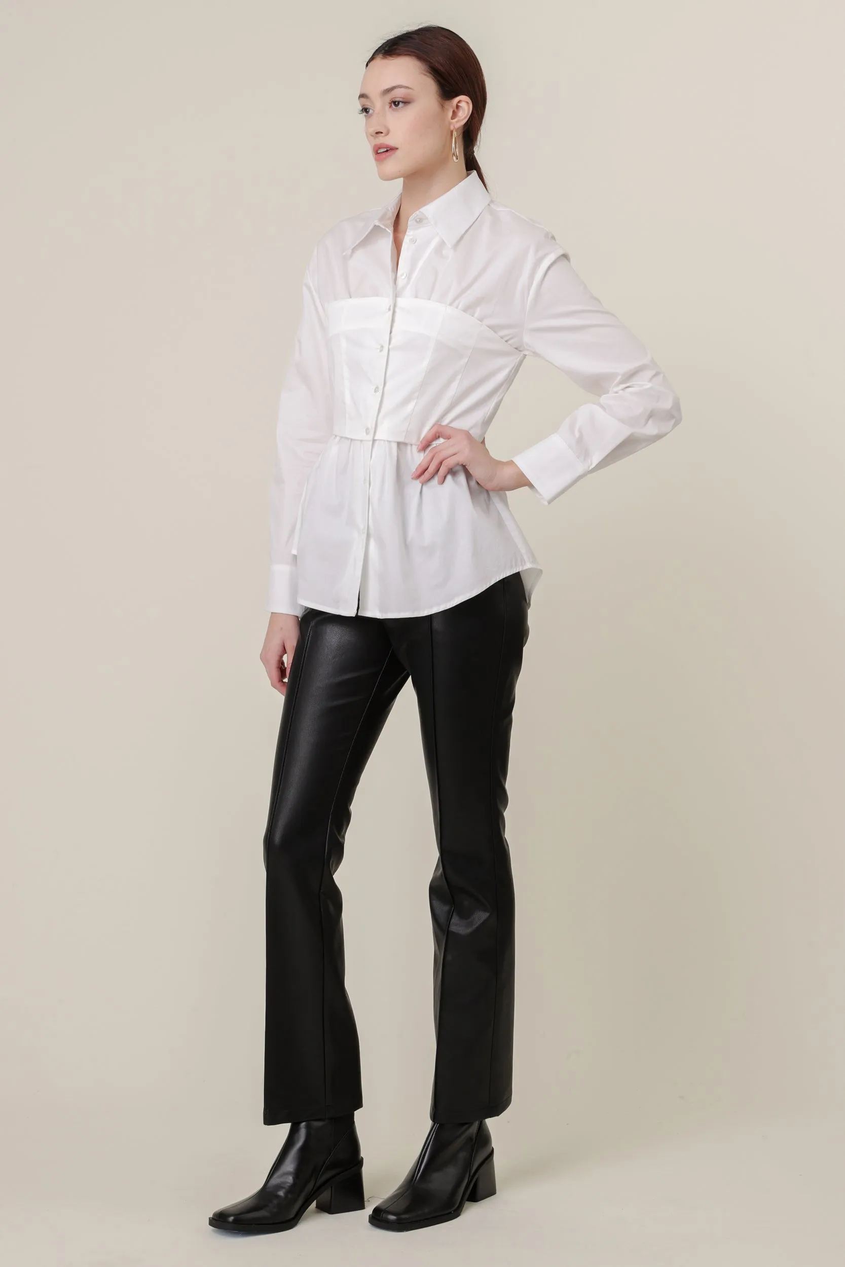 RENE POPLIN TOP sold by Line & Dot product image thumbnail 3