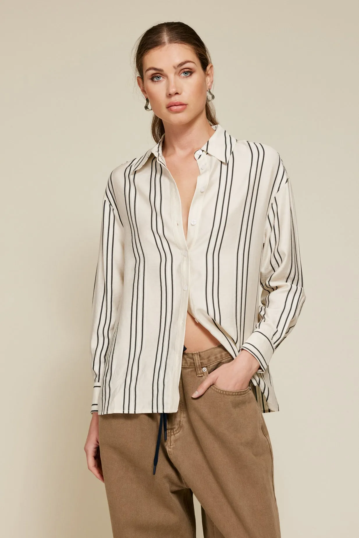 FREDDIE STRIPE BUTTON DOWN sold by Line & Dot