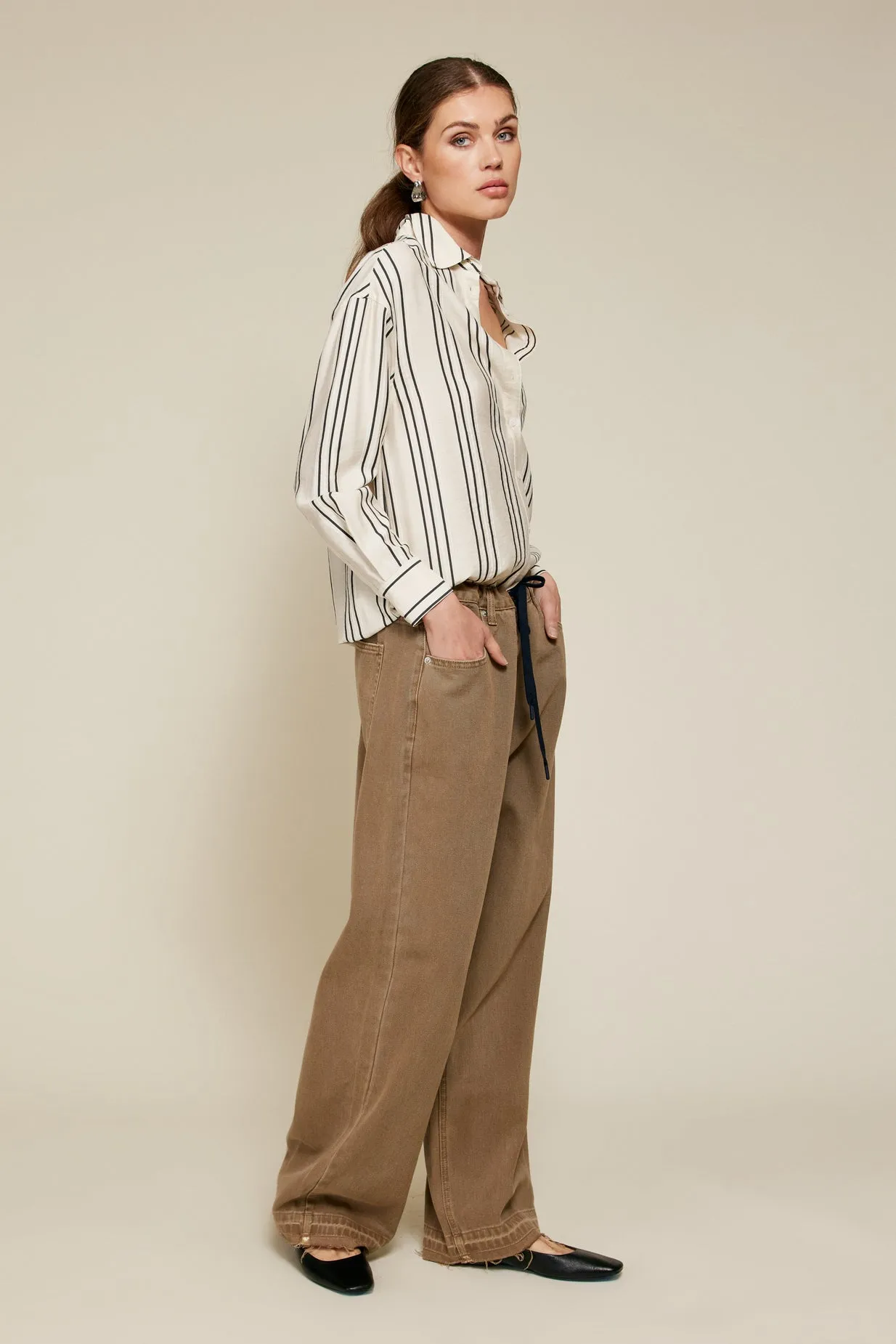 FREDDIE STRIPE BUTTON DOWN sold by Line & Dot product image thumbnail 4