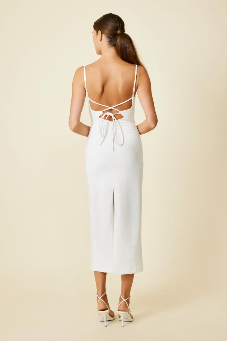 FLOR CUT OUT MIDI DRESS sold by Line & Dot product image thumbnail 4