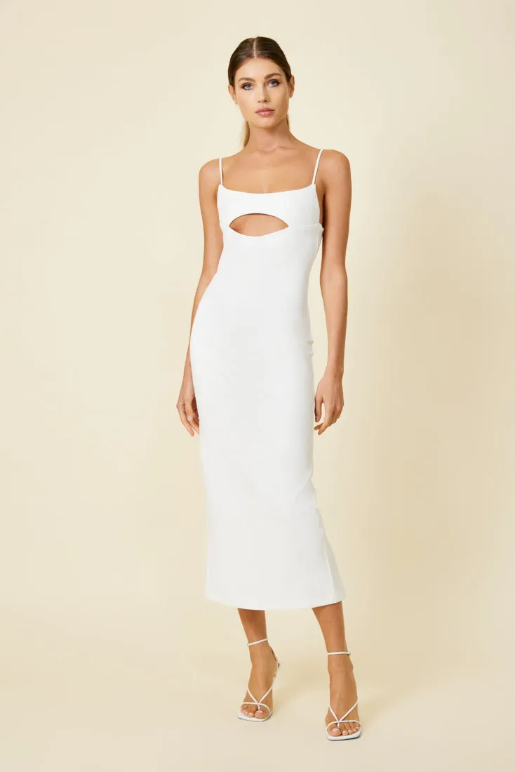 FLOR CUT OUT MIDI DRESS sold by Line & Dot product image thumbnail 3