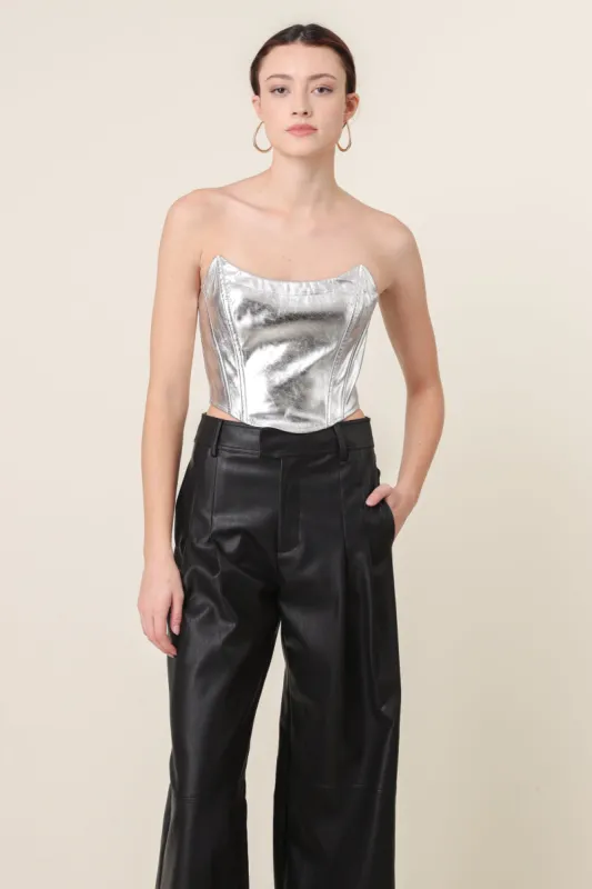 TINSLEY STRAPLESS TOP sold by Line & Dot