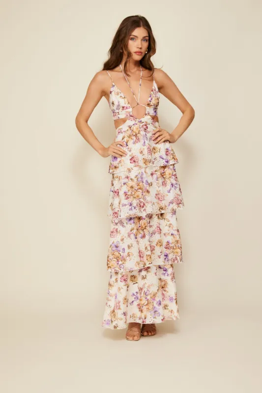 FLORET MAXI DRESS made by Line & Dot