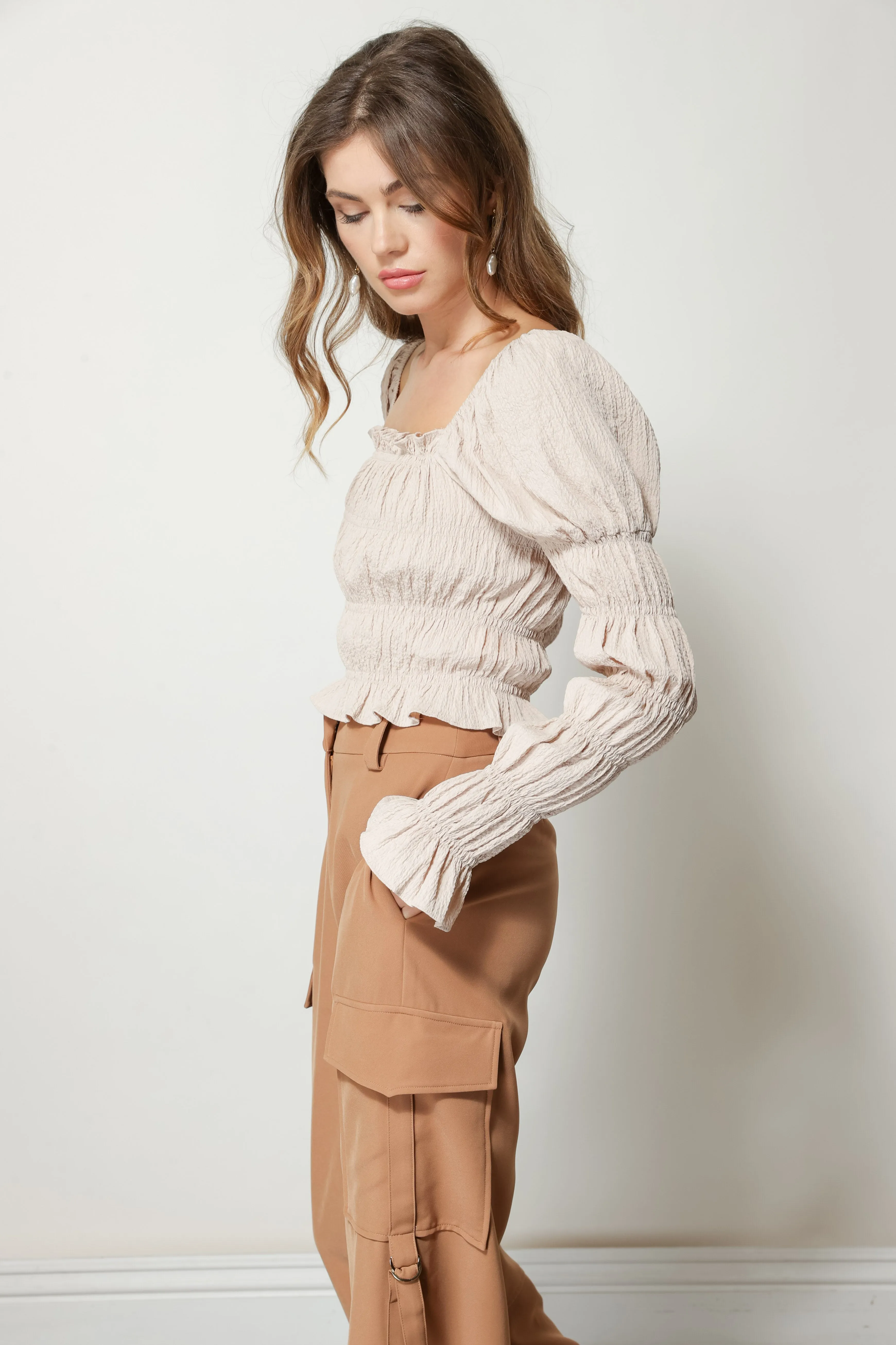 PIPPA SMOCKED TOP sold by Line & Dot product image thumbnail 3