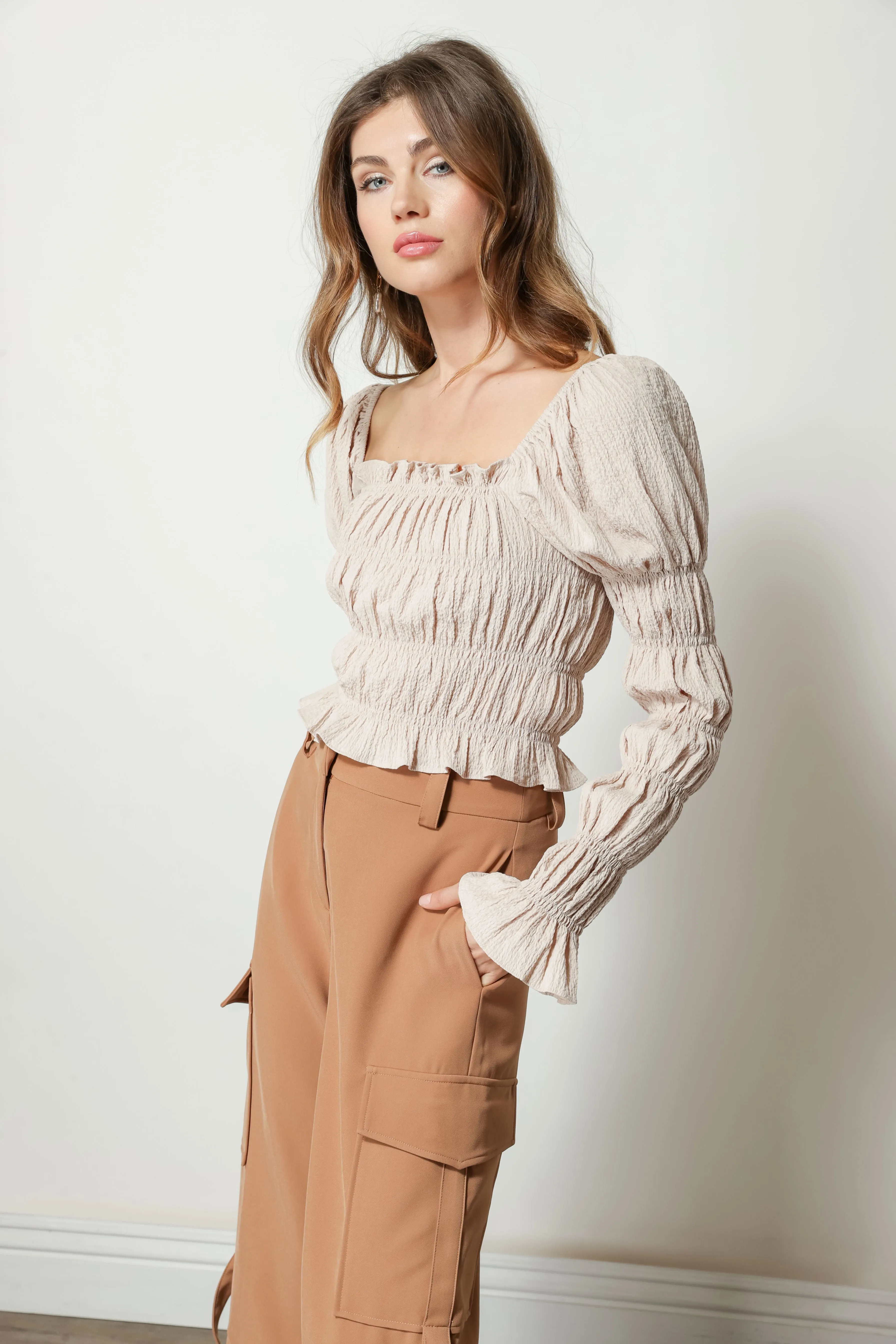 PIPPA SMOCKED TOP sold by Line & Dot product image thumbnail 4