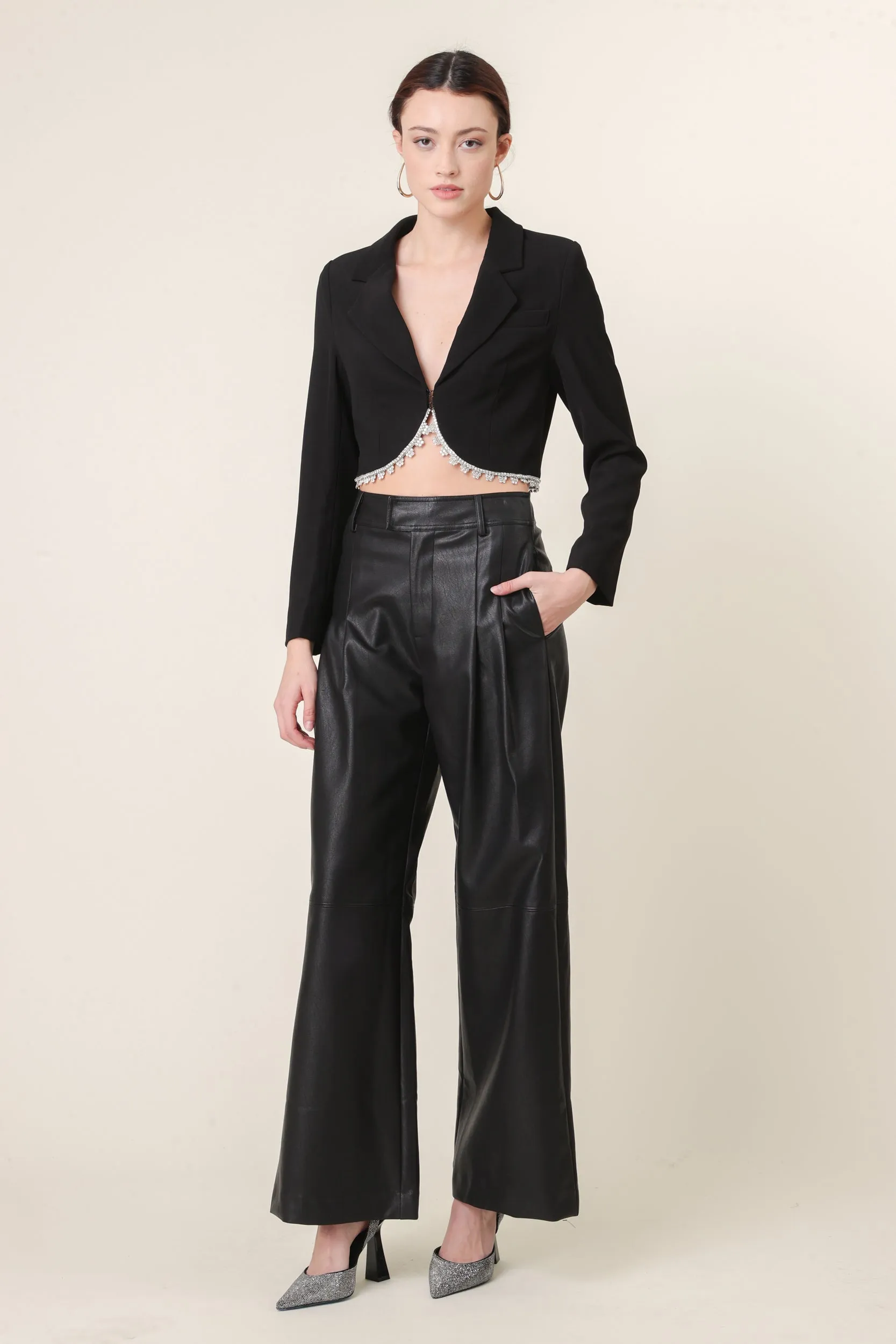 VAUGHN CROPPED BLAZER sold by Line & Dot product image thumbnail 2