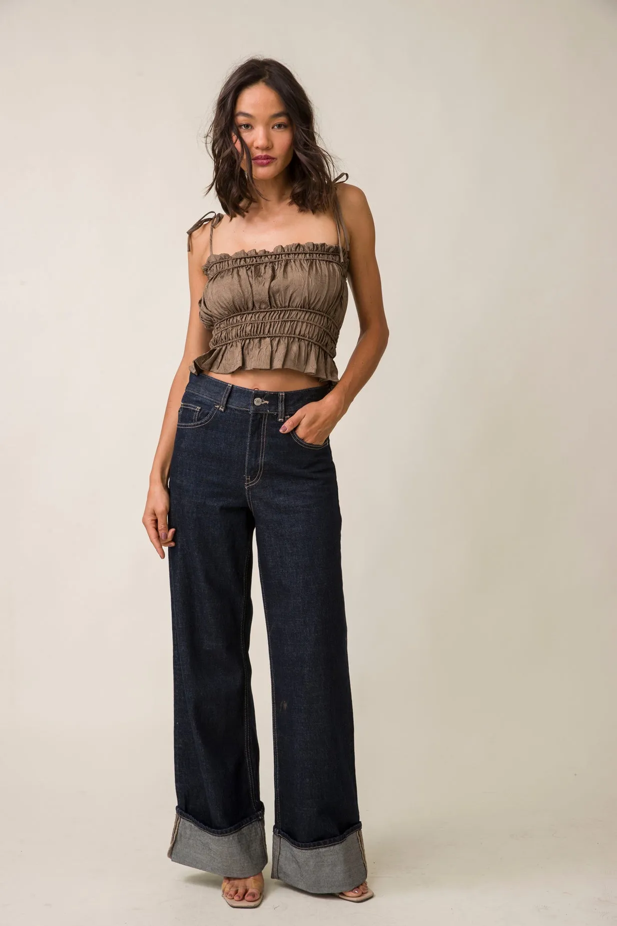 UNA SMOCKED TOP sold by Line & Dot product image thumbnail 2