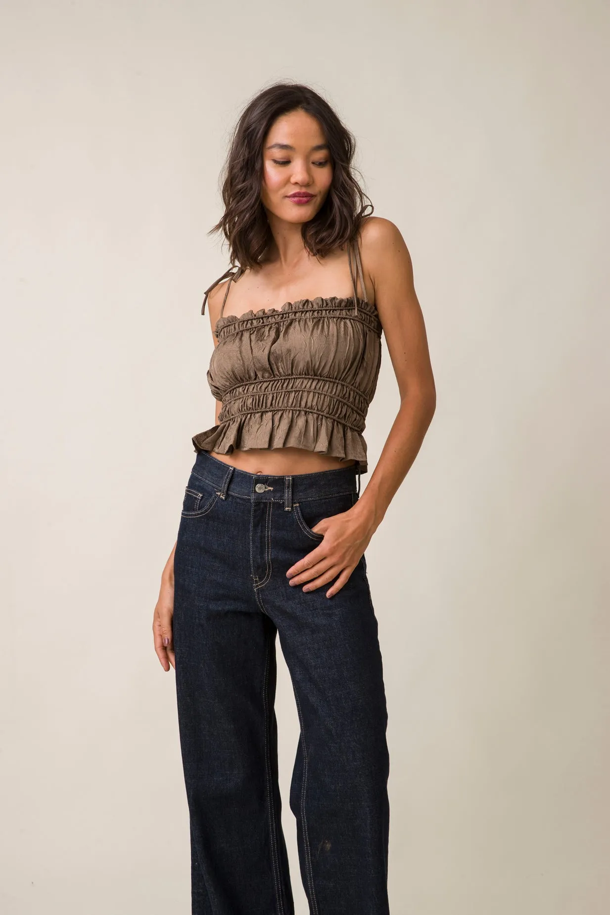 UNA SMOCKED TOP sold by Line & Dot product image thumbnail 3