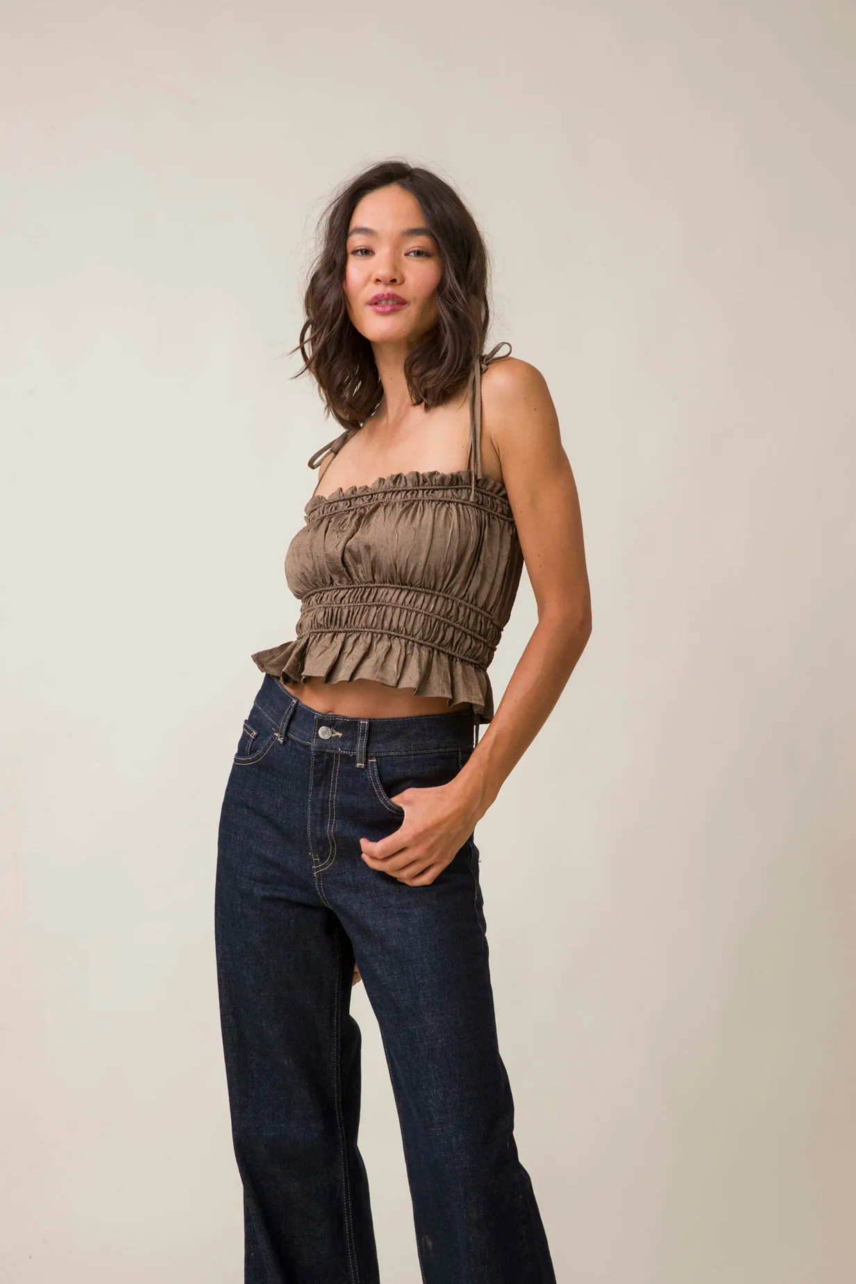 UNA SMOCKED TOP sold by Line & Dot product image thumbnail 4