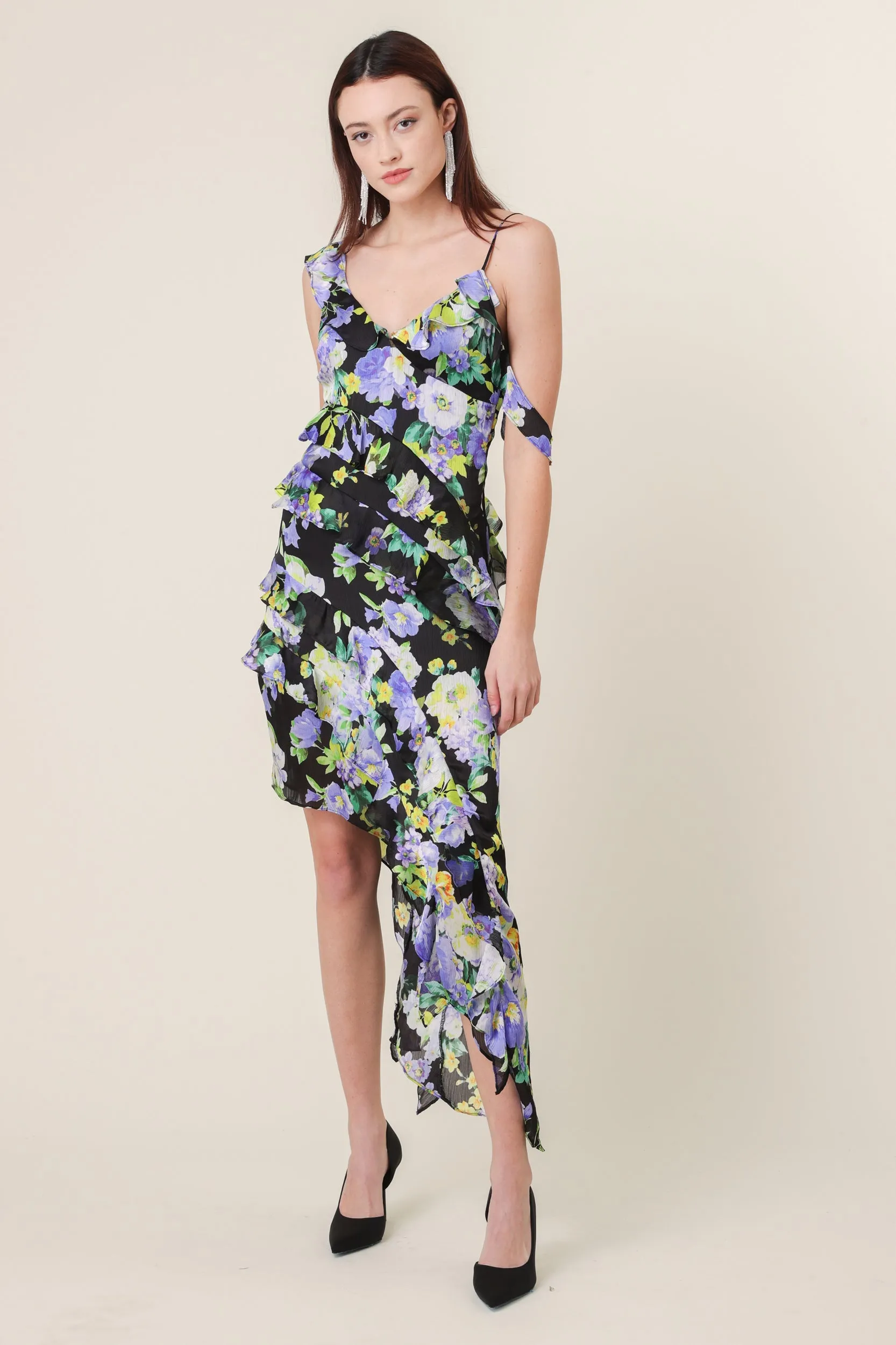 BLOOM ASYMMETRICAL DRESS sold by Line & Dot