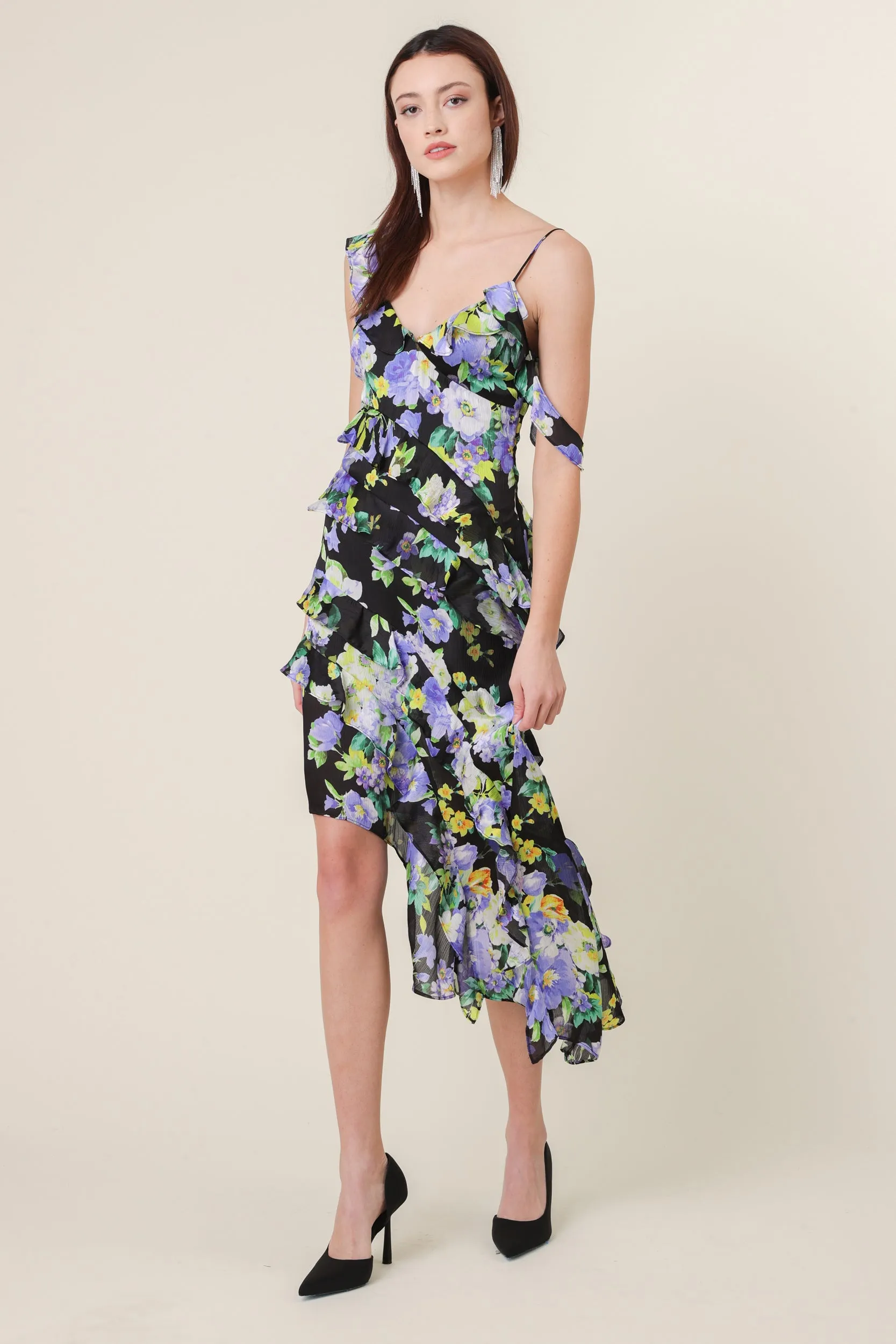 BLOOM ASYMMETRICAL DRESS sold by Line & Dot product image thumbnail 4