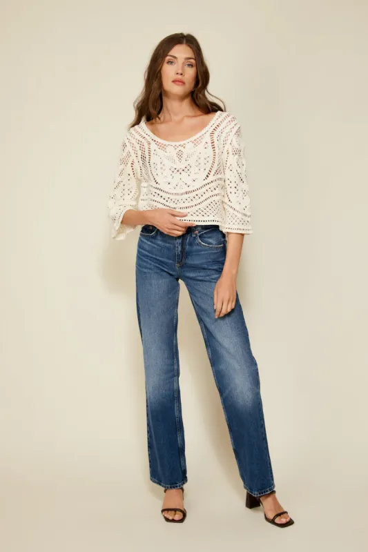 KRISTA CROCHET TOP made by Line & Dot
