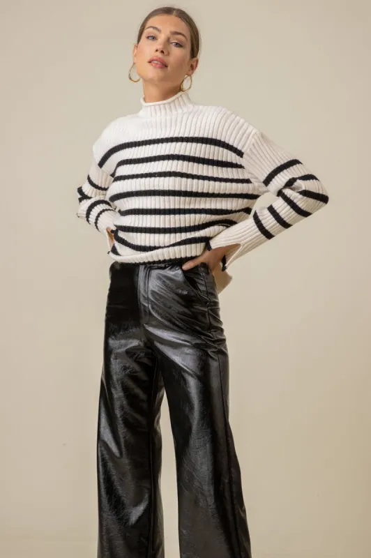 SUNDAY STRIPE SWEATER sold by Line & Dot