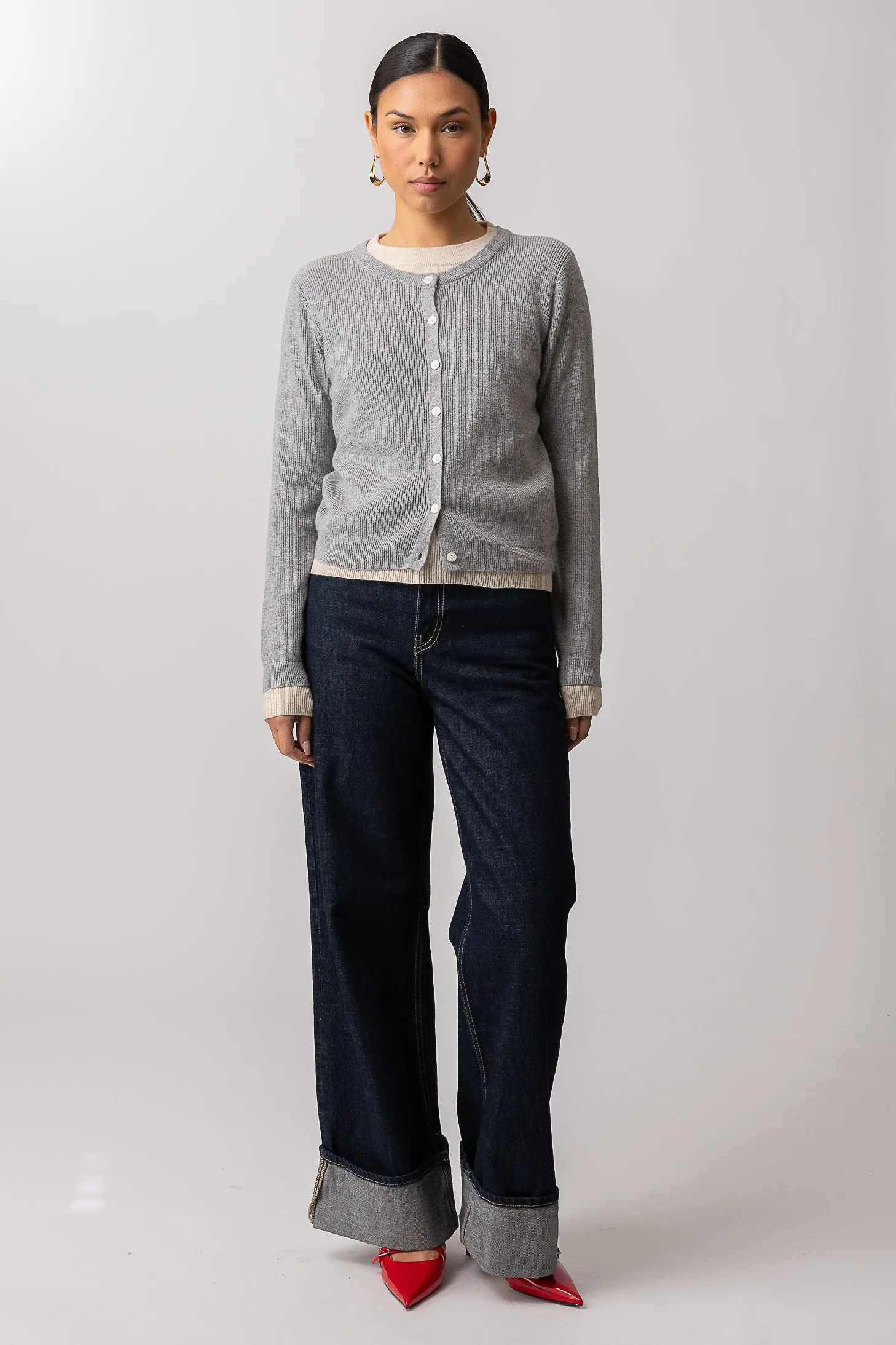 HUTCH DOUBLE LAYER CARDIGAN sold by Line & Dot product image thumbnail 2