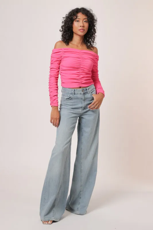 KAI OFF SHOULDER TOP sold by Line & Dot