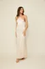 GLOSSY HALTER MAXI DRESS sold by Line & Dot