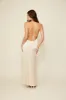 GLOSSY HALTER MAXI DRESS sold by Line & Dot