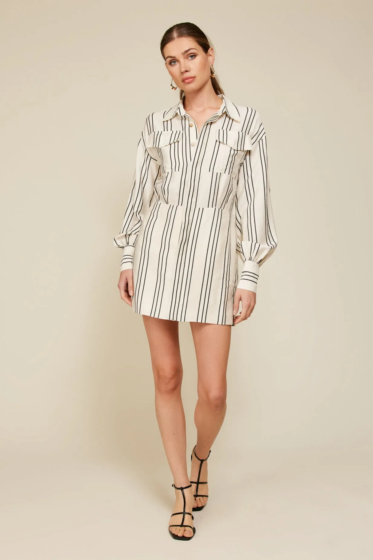 FREDDIE STRIPE MINI DRESS sold by Line & Dot