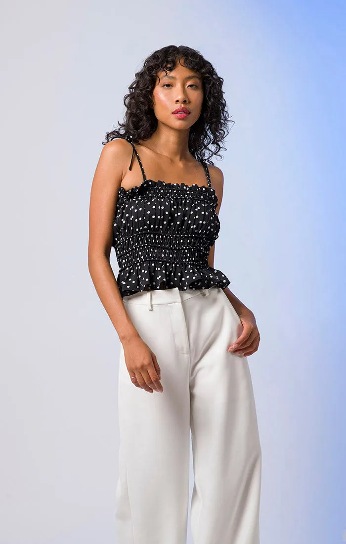 RENEE SMOCKED TOP sold by Line & Dot