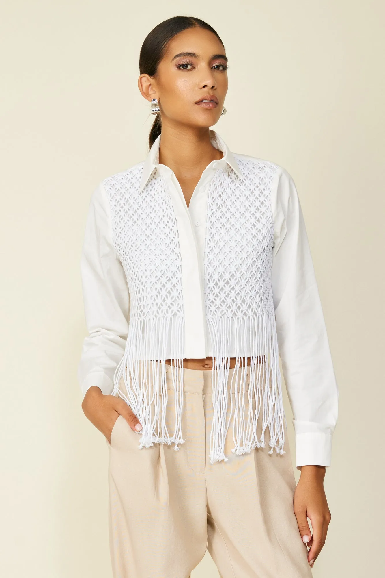 LACIE BUTTON DOWN sold by Line & Dot